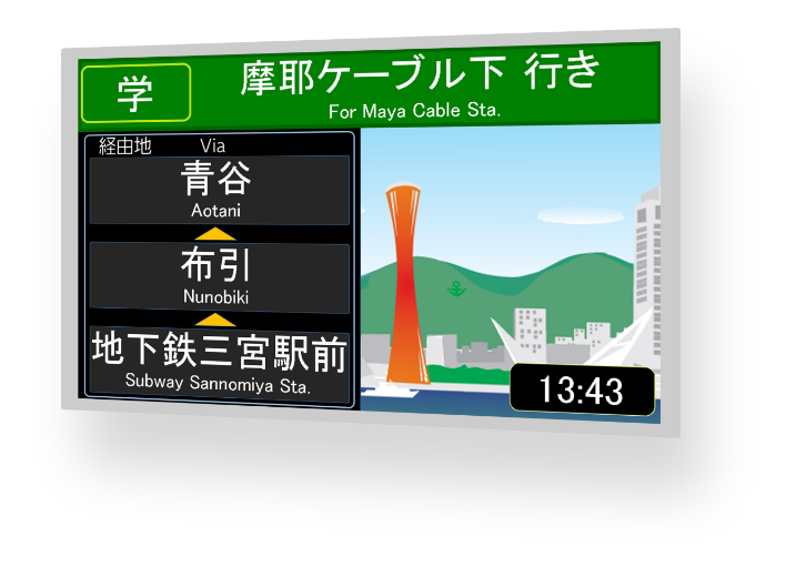 液晶運賃表示器 BFD型 | ソリューション・製品-バス用機器 ...